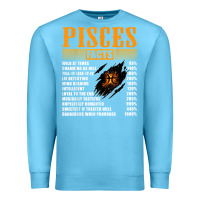 Ocean Blue pisces facts t shirt pisces birthday gifts Premium Sweatshirt - linhVisuals