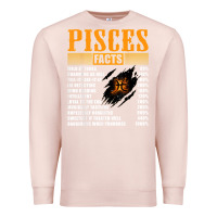 Pale Pink pisces facts t shirt pisces birthday gifts Premium Sweatshirt - linhVisuals