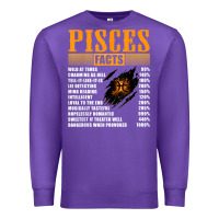 Purple pisces facts t shirt pisces birthday gifts Premium Sweatshirt - linhVisuals