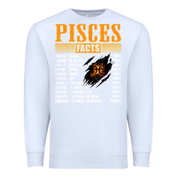 White pisces facts t shirt pisces birthday gifts Premium Sweatshirt - linhVisuals