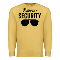 Antique Gold princess security dad boyfriend husband pregnancy t shirt Premium Sweatshirt - linhVisuals