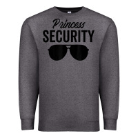 Charcoal Heather princess security dad boyfriend husband pregnancy t shirt Premium Sweatshirt - linhVisuals