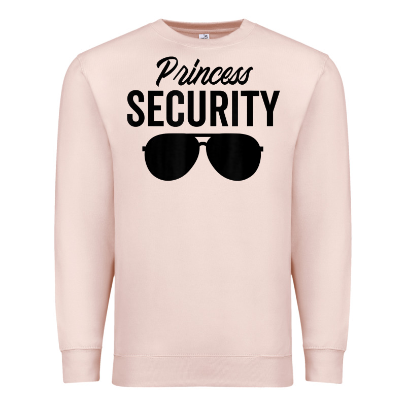 Princess Security Dad Boyfriend Husband Pregnancy T Shirt Premium Sweatshirt by linhVisuals | Teevron