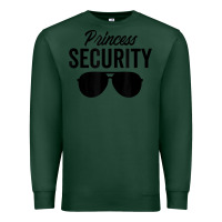 Sports Green princess security dad boyfriend husband pregnancy t shirt Premium Sweatshirt - linhVisuals