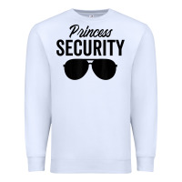 White princess security dad boyfriend husband pregnancy t shirt Premium Sweatshirt - linhVisuals