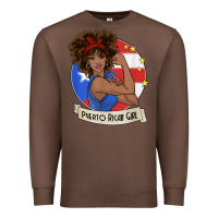 Chestnut puerto rican girl strong t shirt puerto rico pride boricua Premium Sweatshirt - linhVisuals