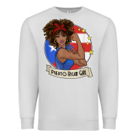 Dove Grey puerto rican girl strong t shirt puerto rico pride boricua Premium Sweatshirt - linhVisuals