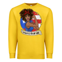Lemon puerto rican girl strong t shirt puerto rico pride boricua Premium Sweatshirt - linhVisuals