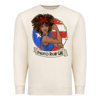 Sandshell puerto rican girl strong t shirt puerto rico pride boricua Premium Sweatshirt - linhVisuals