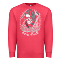 Cardinal santa muerte female deity mexican satanic dead sugar skull tank top Premium Sweatshirt - linhVisuals