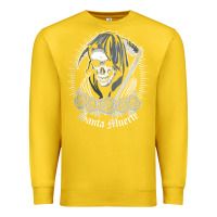 Lemon santa muerte female deity mexican satanic dead sugar skull tank top Premium Sweatshirt - linhVisuals
