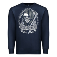 Santa Muerte Female Deity Mexican Satanic Dead Sugar Skull Tank Top Premium Sweatshirt | Teevron
