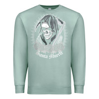 Seafoam santa muerte female deity mexican satanic dead sugar skull tank top Premium Sweatshirt - linhVisuals