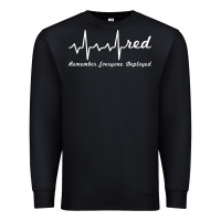 Black red friday military remember everyone deployed heartbeat t shirt Premium Sweatshirt - linhVisuals