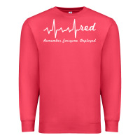 Cardinal red friday military remember everyone deployed heartbeat t shirt Premium Sweatshirt - linhVisuals