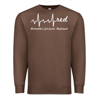 Chestnut red friday military remember everyone deployed heartbeat t shirt Premium Sweatshirt - linhVisuals