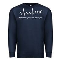 Navy red friday military remember everyone deployed heartbeat t shirt Premium Sweatshirt - linhVisuals