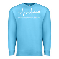 Ocean Blue red friday military remember everyone deployed heartbeat t shirt Premium Sweatshirt - linhVisuals