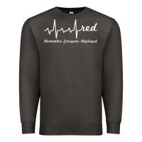 Smoke red friday military remember everyone deployed heartbeat t shirt Premium Sweatshirt - linhVisuals