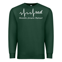 Sports Green red friday military remember everyone deployed heartbeat t shirt Premium Sweatshirt - linhVisuals