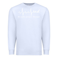 White red friday military remember everyone deployed heartbeat t shirt Premium Sweatshirt - linhVisuals