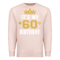 Pale Pink it's my 60th birthday gift for 60 years old man and woman t shirt Premium Sweatshirt - linhVisuals