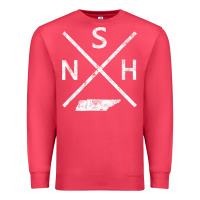 Cardinal vintage nashville retro nsh cross t shirt Premium Sweatshirt - linhVisuals