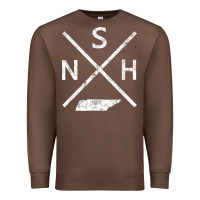 Vintage Nashville Retro Nsh Cross T Shirt Premium Sweatshirt | Teevron