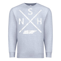 Heather Grey vintage nashville retro nsh cross t shirt Premium Sweatshirt - linhVisuals