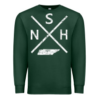Sports Green vintage nashville retro nsh cross t shirt Premium Sweatshirt - linhVisuals