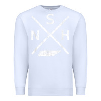 White vintage nashville retro nsh cross t shirt Premium Sweatshirt - linhVisuals