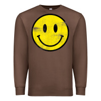 Chestnut vintage retro happy smiley face 80's 90's aesthetic t shirt Premium Sweatshirt - linhVisuals