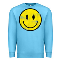 Vintage Retro Happy Smiley Face 80's 90's Aesthetic T Shirt Premium Sweatshirt | Teevron