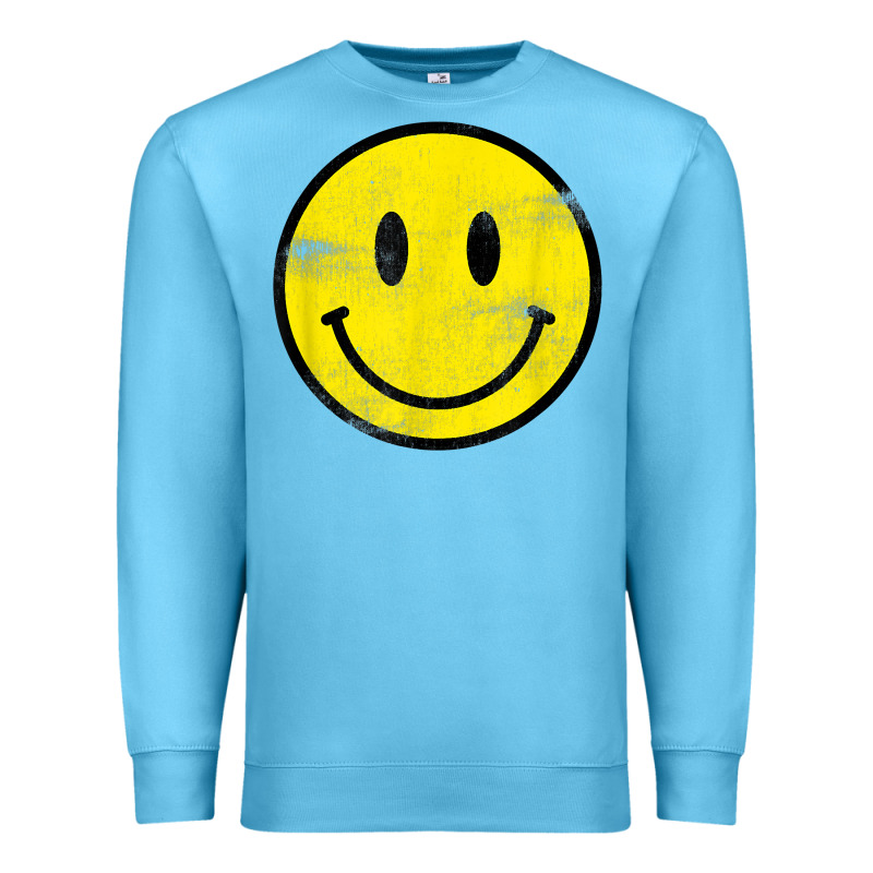 Vintage Retro Happy Smiley Face 80's 90's Aesthetic T Shirt Premium Sweatshirt by linhVisuals | Teevron