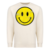 Sandshell vintage retro happy smiley face 80's 90's aesthetic t shirt Premium Sweatshirt - linhVisuals