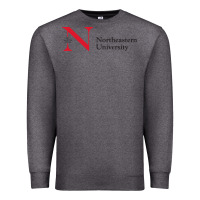 Charcoal Heather The the northeastern Premium Sweatshirt - linhVisuals