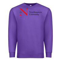 Purple The the northeastern Premium Sweatshirt - linhVisuals