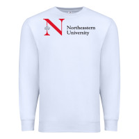 White The the northeastern Premium Sweatshirt - linhVisuals