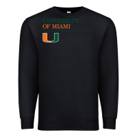 Black The university of miami Premium Sweatshirt - linhVisuals