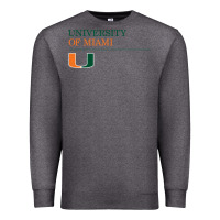 Charcoal Heather The university of miami Premium Sweatshirt - linhVisuals