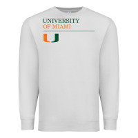 Dove Grey The university of miami Premium Sweatshirt - linhVisuals