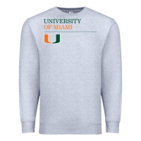 Heather Grey The university of miami Premium Sweatshirt - linhVisuals