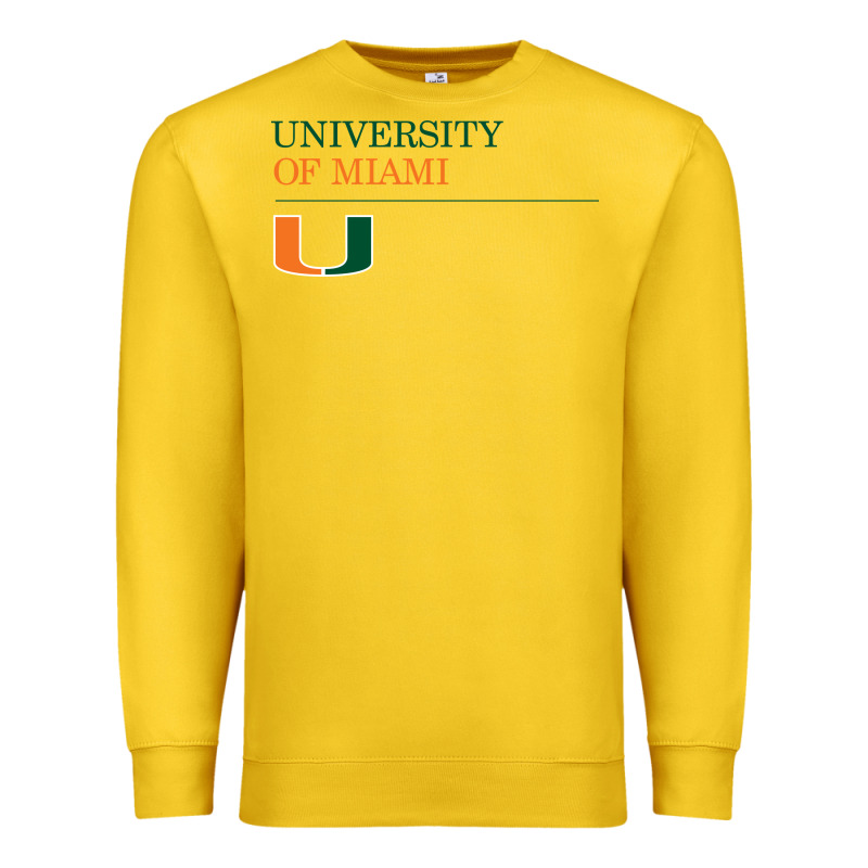 The University Of Miami Premium Sweatshirt by linhVisuals | Teevron
