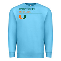 Ocean Blue The university of miami Premium Sweatshirt - linhVisuals