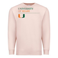 Pale Pink The university of miami Premium Sweatshirt - linhVisuals