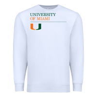 White The university of miami Premium Sweatshirt - linhVisuals