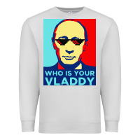 Dove Grey who is your vladdy Premium Sweatshirt - linhVisuals