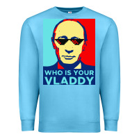 Ocean Blue who is your vladdy Premium Sweatshirt - linhVisuals