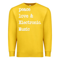 Lemon peace love & electronic music  edm techno t shirt Premium Sweatshirt - linhVisuals