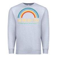 Heather Grey genesis 913 god's promise faithfully rainbow bible verse t shirt Premium Sweatshirt - linhVisuals